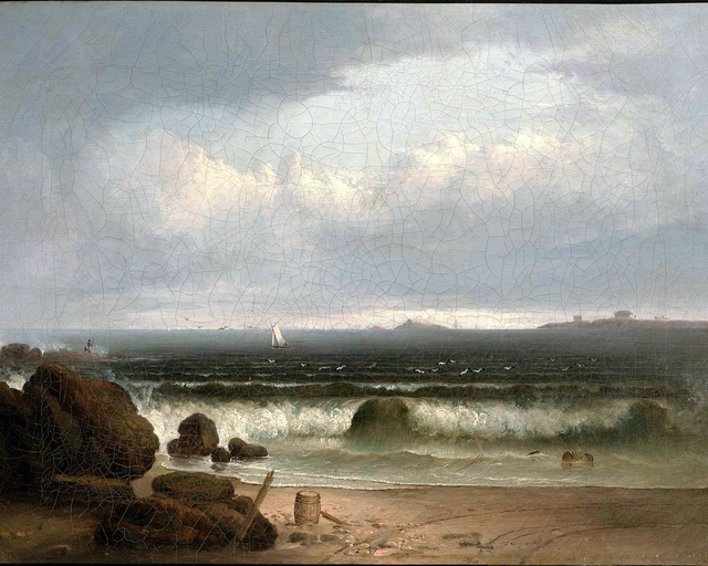 Beach Scene with Rocks II by Thomas Doughty