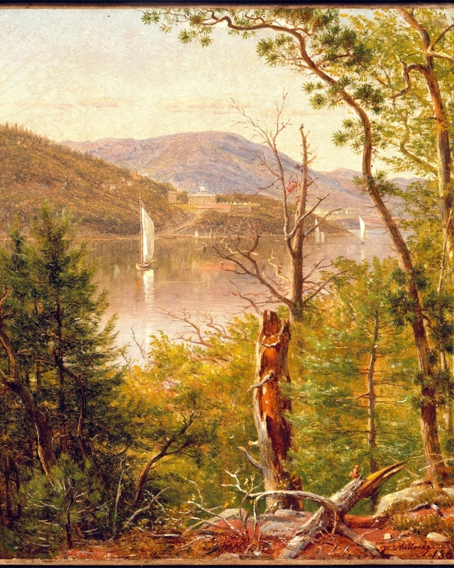 View of West Point on the Hudson by Worthington Whittredge