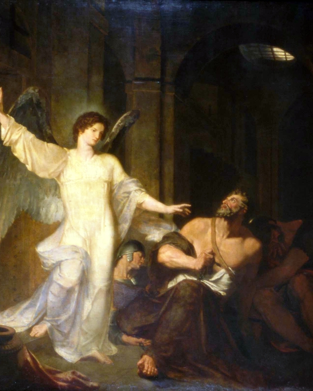 The Angel Releasing St. Peter from Prison by Washington Allston