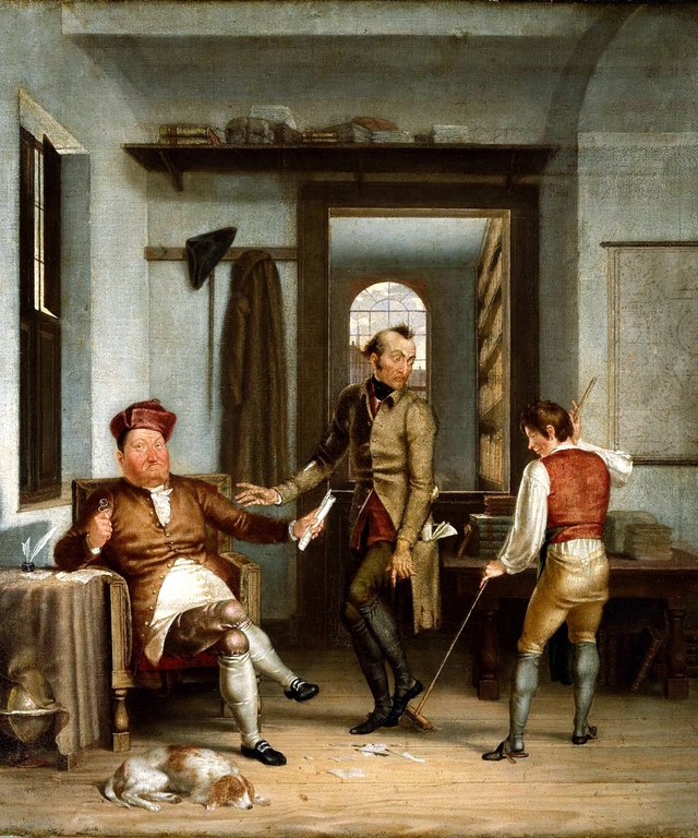 The Poor Author and the Rich Bookseller by Washington Allston