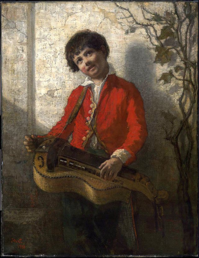 The Hurdy-Gurdy Boy by William Morris Hunt
