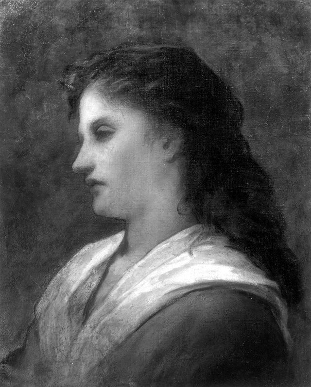 Head of a Woman by William Morris Hunt