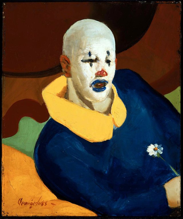 A Clown by George Luks
