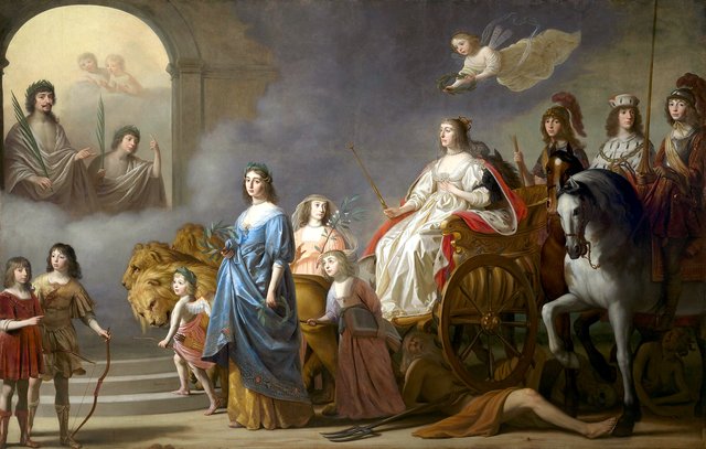 The Triumph of the Winter Queen: Allegory of the Just by Gerard van Honthorst