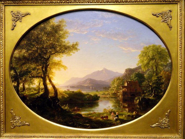 The Mill, Sunset by Thomas Cole