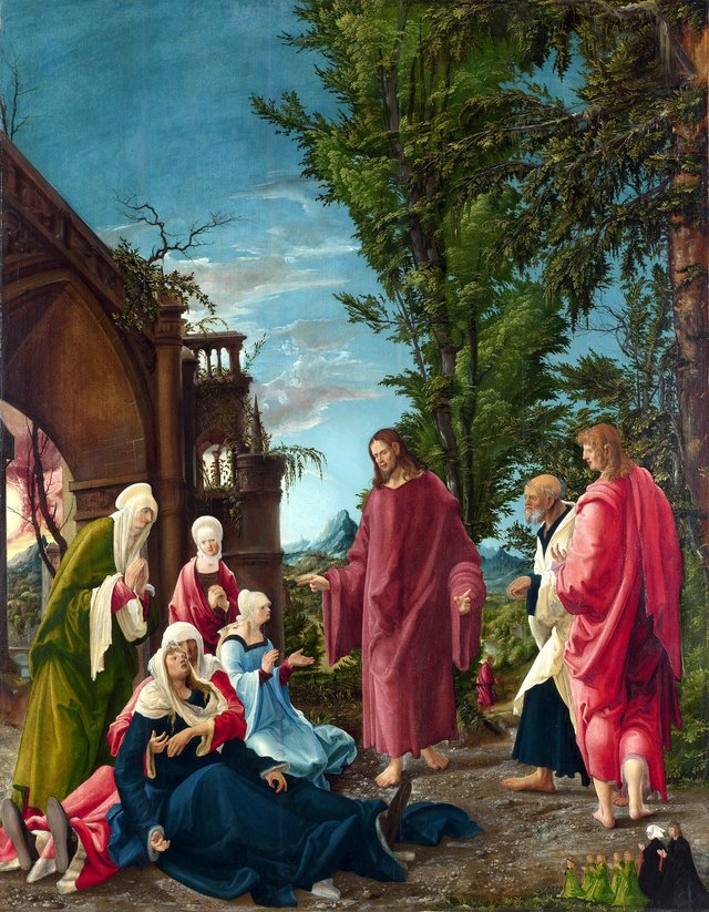 Christ Taking Leave of his Mother by Albrecht Altdorfer