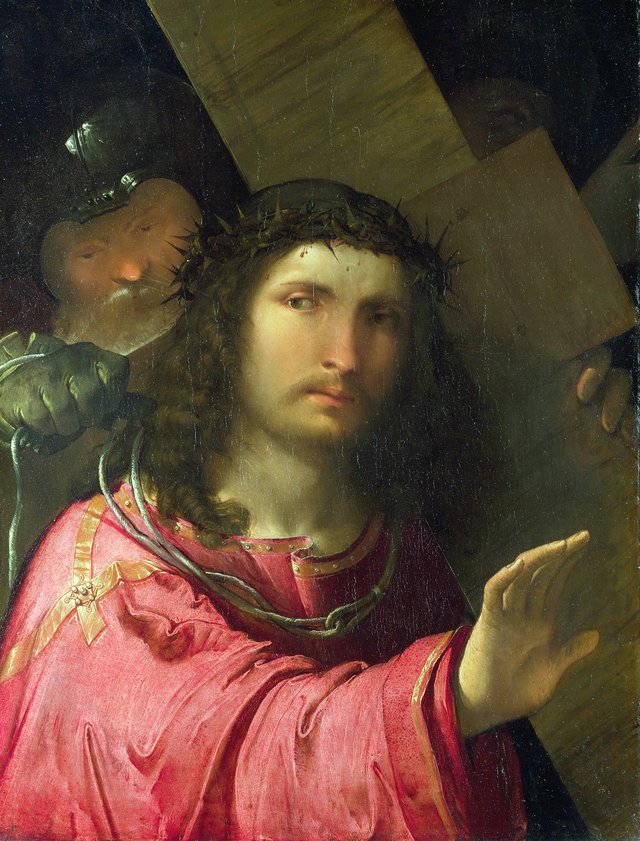 Christ carrying the Cross by Altobello Melone