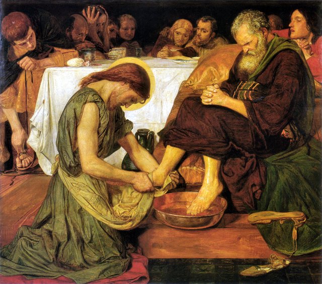 Jesus Washing Peter’s Feet by Ford Madox Brown