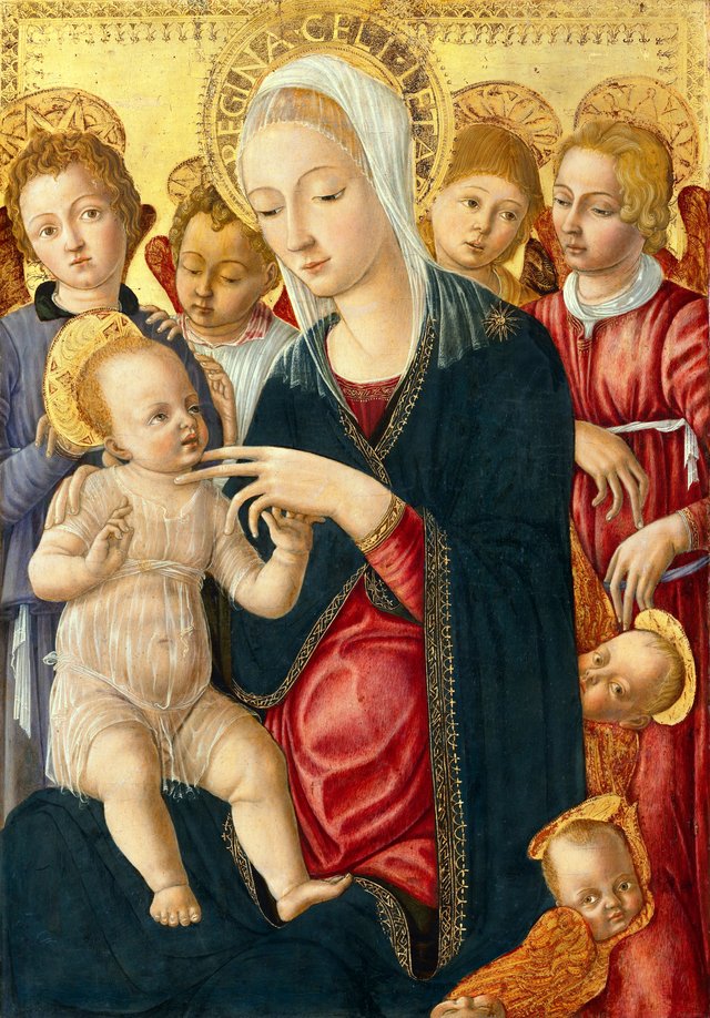 Madonna and Child with Angels and Cherubim by Matteo di Giovanni