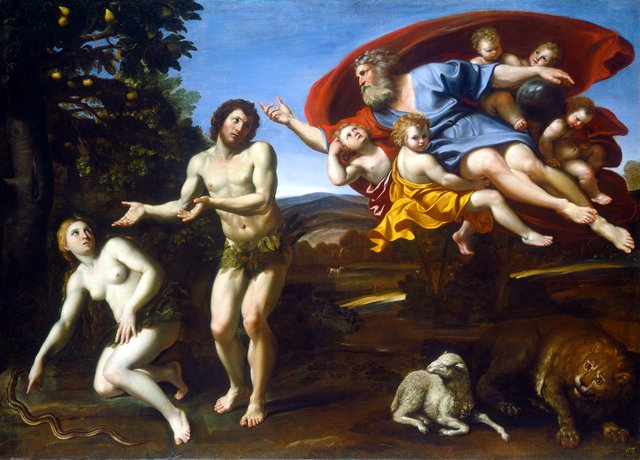 The Rebuke of Adam and Eve by Domenichino