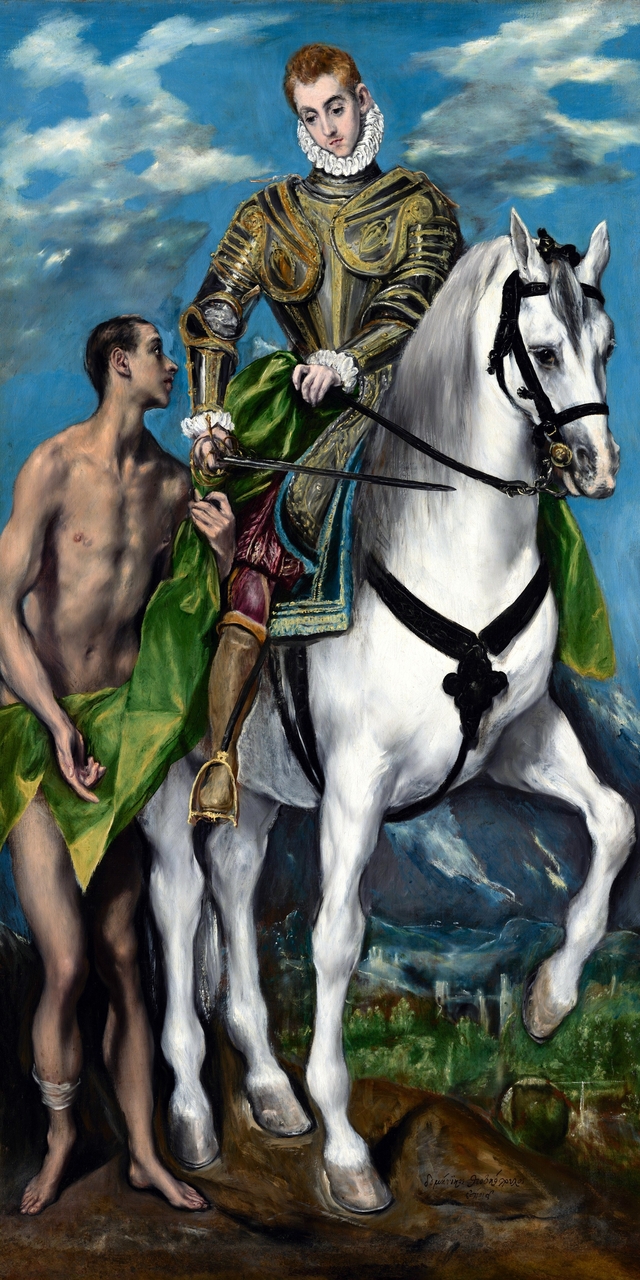 Saint Martin and the Beggar by El Greco
