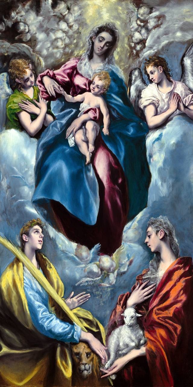 Madonna and Child with Saint Martina and Saint Agnes by El Greco