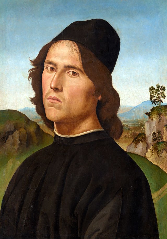 Portrait of Lorenzo di Credi by Pietro Perugino