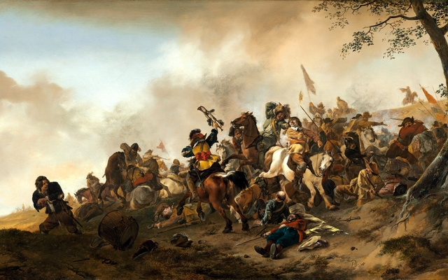 Battle Scene by Philips Wouwerman