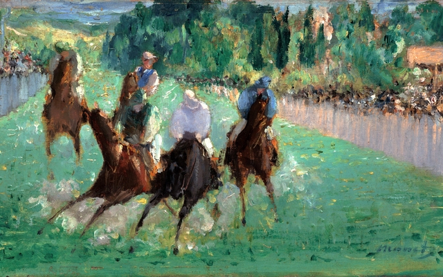 At the Races by Édouard Manet