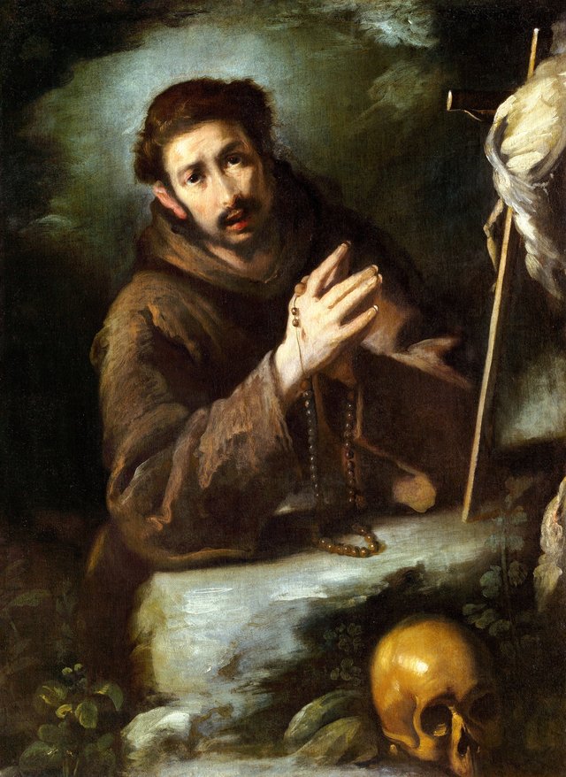 Saint Francis in Prayer by Bernardo Strozzi