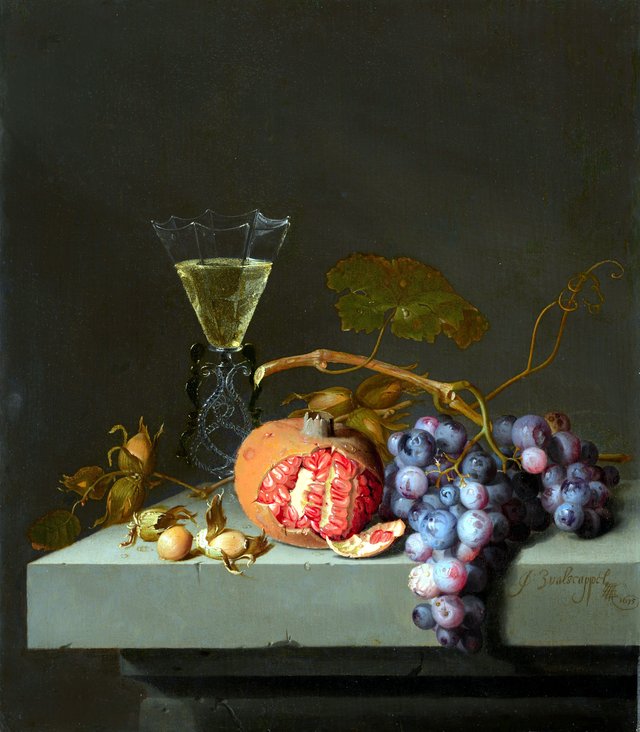 Still Life with Fruit by Jacob van Walscapelle