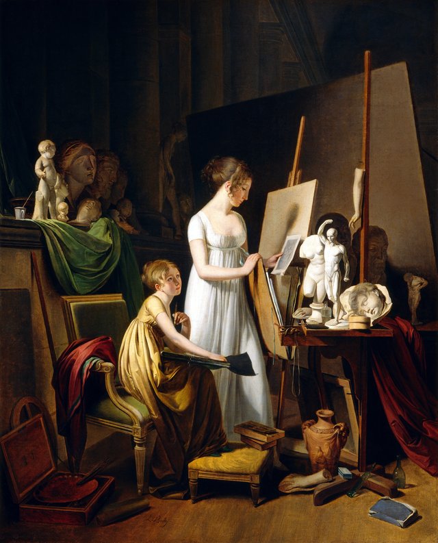 A Painter's Studio by Louis-Léopold Boilly