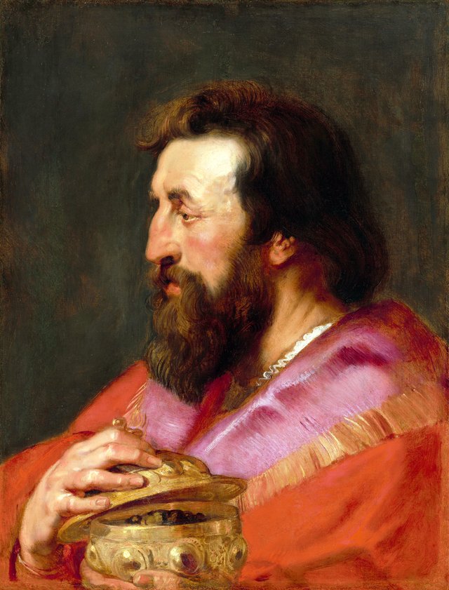 Head of One of the Three Kings: Melchior, The Assyrian King by Peter Paul Rubens