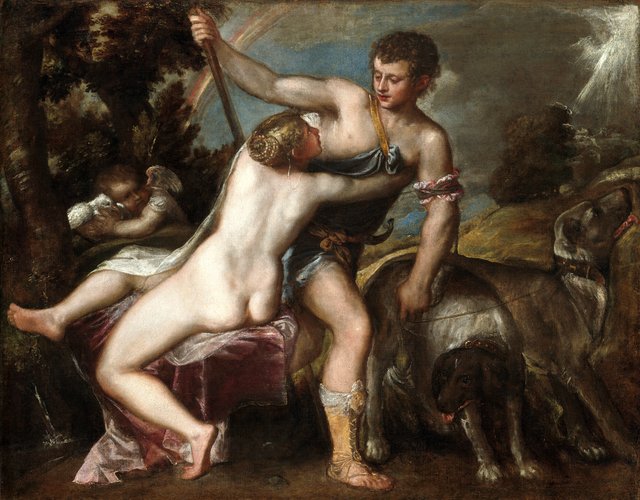 Venus and Adonis by Titian