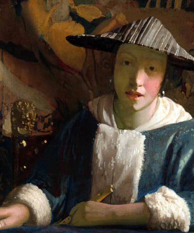 Girl with a Flute by Johannes Vermeer
