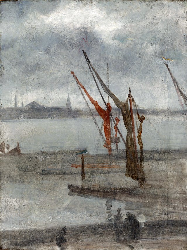 Grey and Silver: Chelsea Wharf by James McNeill Whistler