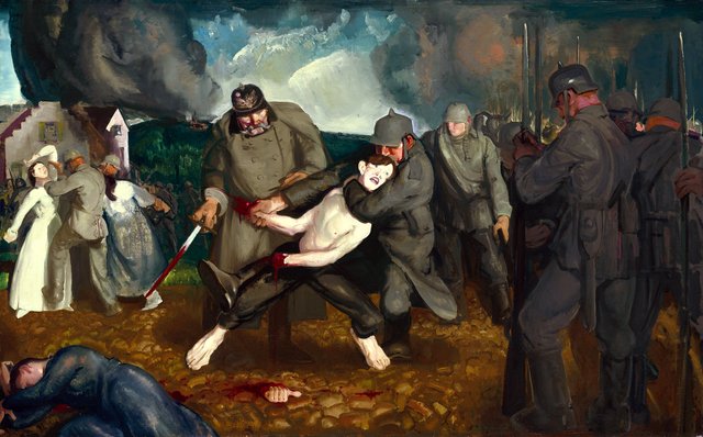 The Germans Arrive by George Bellows