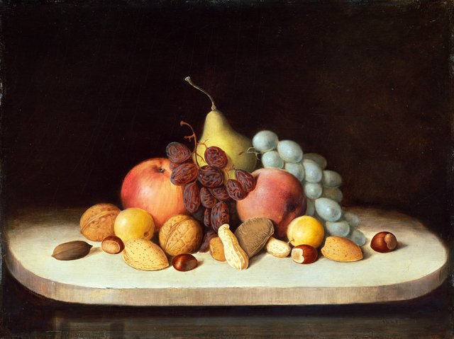 Still Life with Fruit and Nuts by Robert Seldon Duncanson