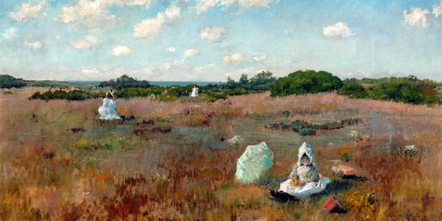 Gathering Autumn Flowers by William Merritt Chase