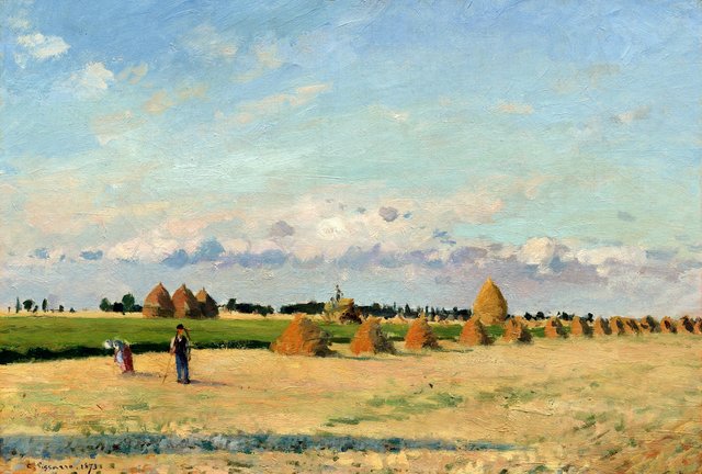 Landscape, Ile-de-France by Camille Pissarro