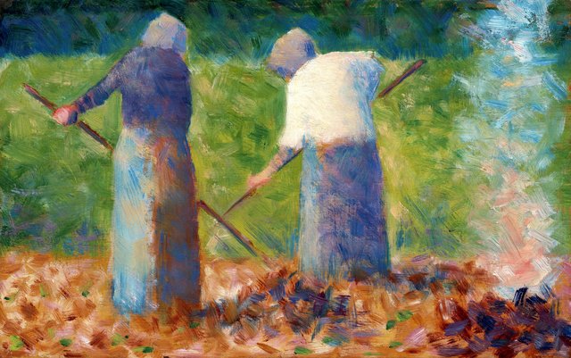Haymakers at Montfermeil by Georges Seurat