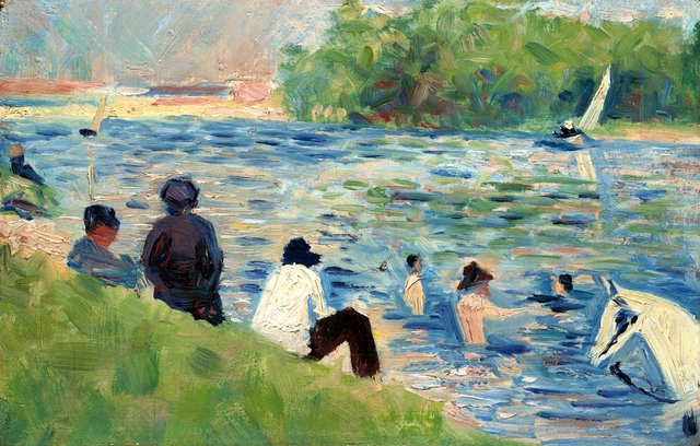 Bathers (Study for "Bathers at Asnières") by Georges Seurat