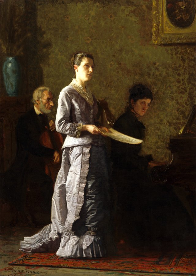 Singing a Pathetic Song by Thomas Eakins
