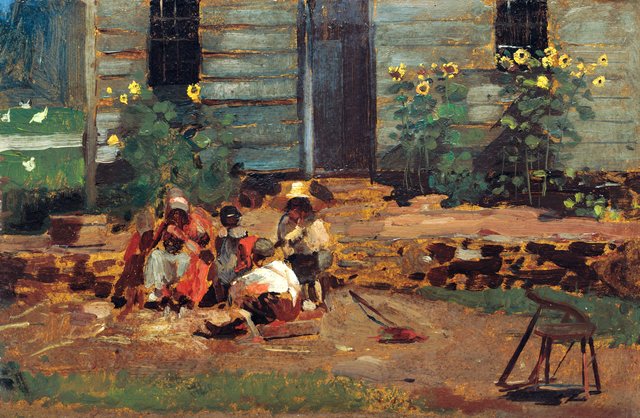 Sketch of a Cottage Yard by Winslow Homer