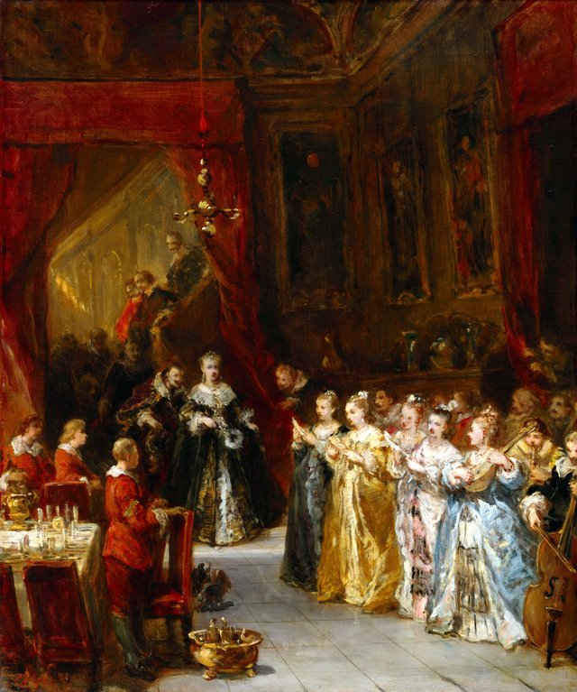 A Celebration by Eugène Isabey