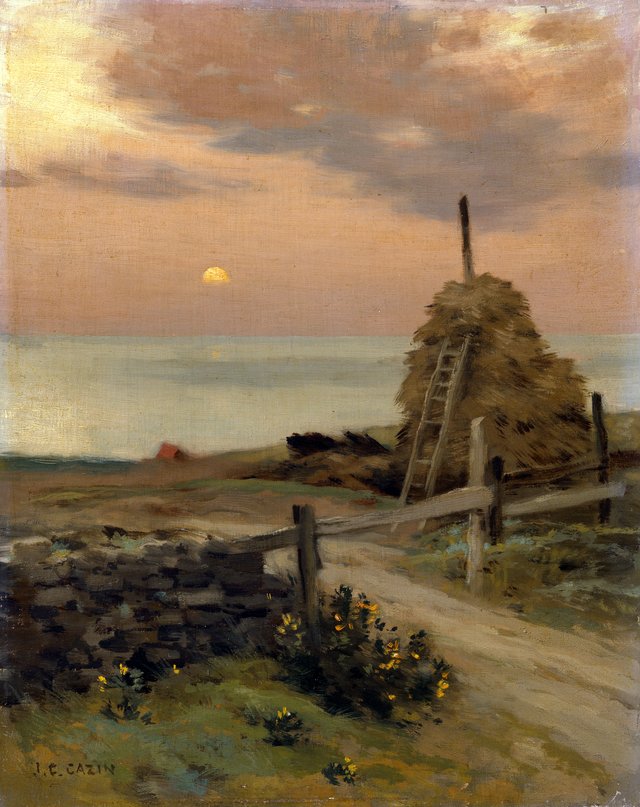 The Haystack and the Moon by Jean-Charles Cazin
