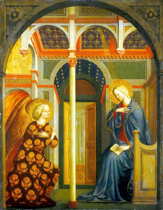The Annunciation by Masolino da Panicale