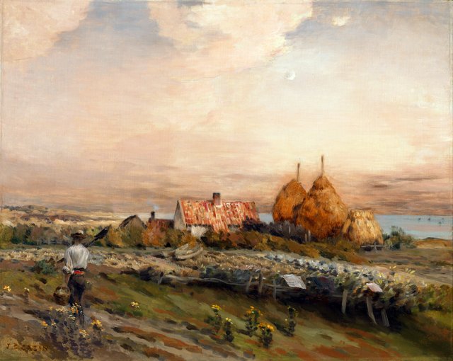 Homestead by the Sea by Jean-Charles Cazin