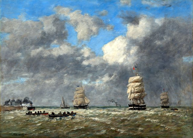 Le Havre by Eugène Louis Boudin