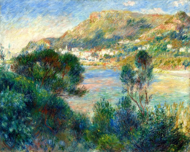 View of Monte Carlo from Cap Martin by Pierre-Auguste Renoir