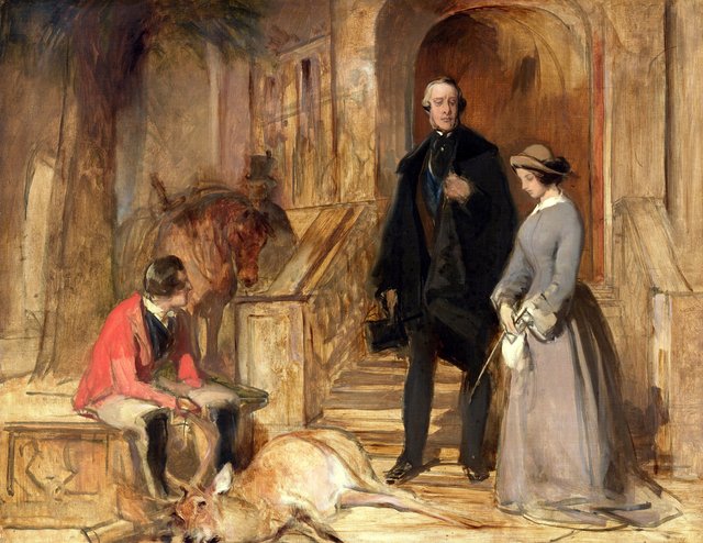 The Duke of Devonshire and Lady Louisa Egerton by Edwin Landseer