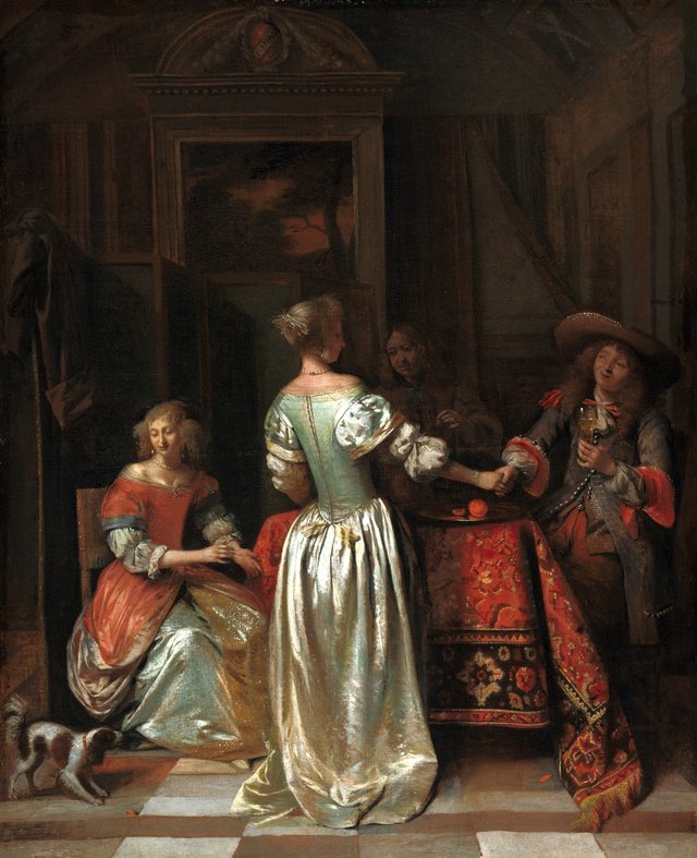 The Greeting by Pieter de Hooch