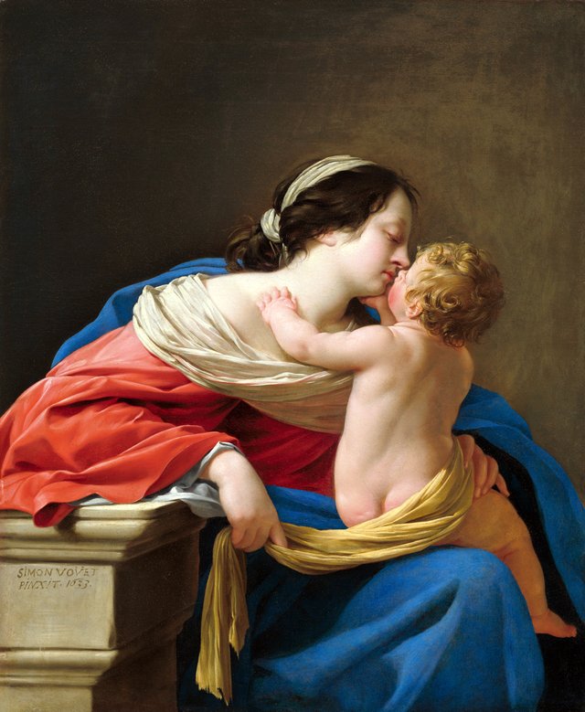 Madonna and Child by Simon Vouet