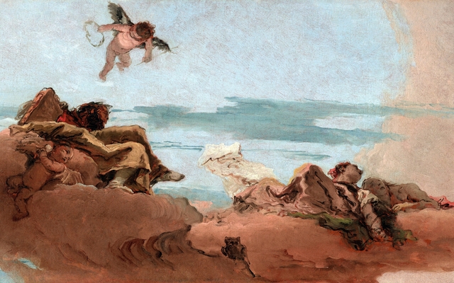 Study for a Ceiling with the Personification of Counsel by Giovanni Battista Tiepolo