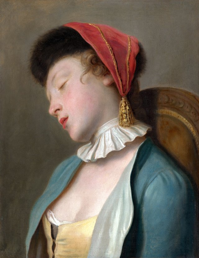 A Sleeping Girl by Pietro Rotari