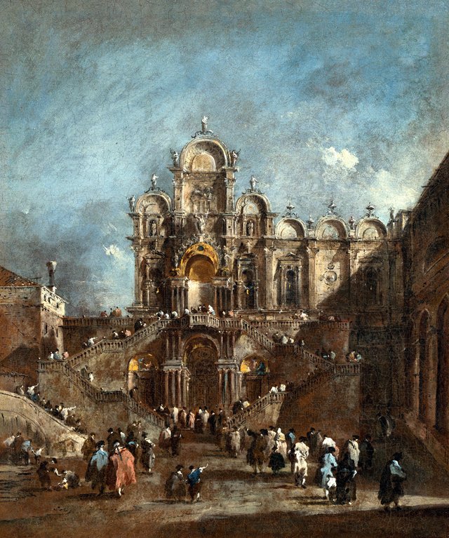 Temporary Tribune in the Campo San Zanipolo, Venice by Francesco Guardi