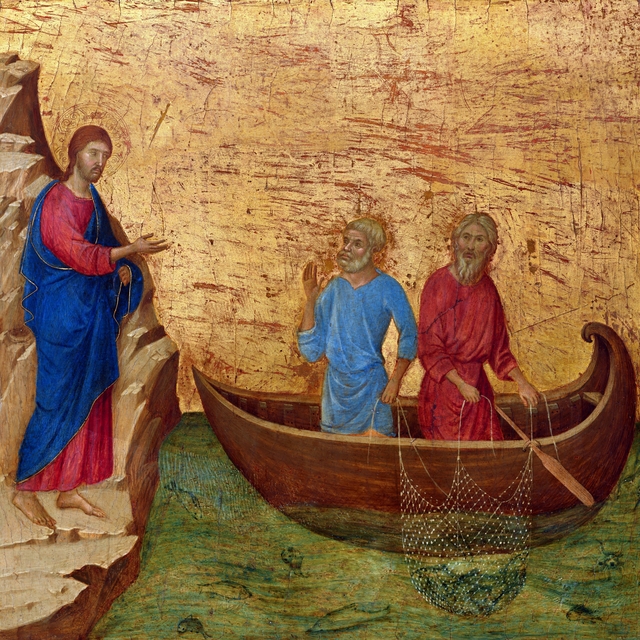 The Calling of the Apostles Peter and Andrew by Duccio di Buoninsegna
