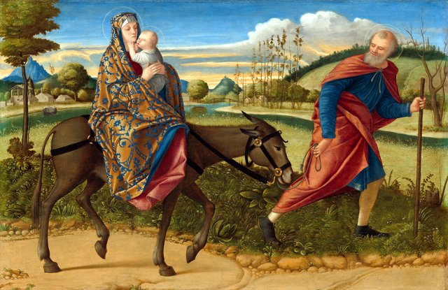 The Flight into Egypt by Vittore Carpaccio