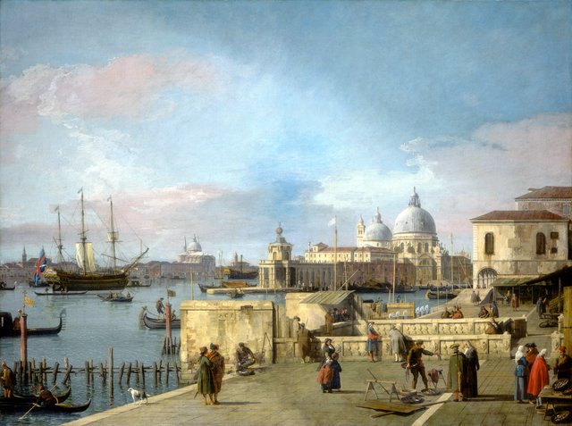 Entrance to the Grand Canal from the Molo, Venice by Canaletto