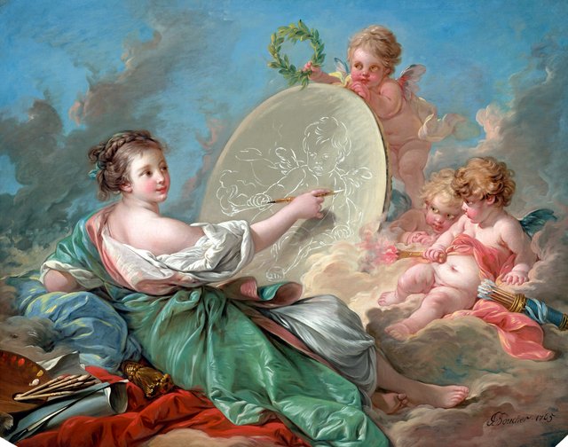 Allegory of Painting by François Boucher